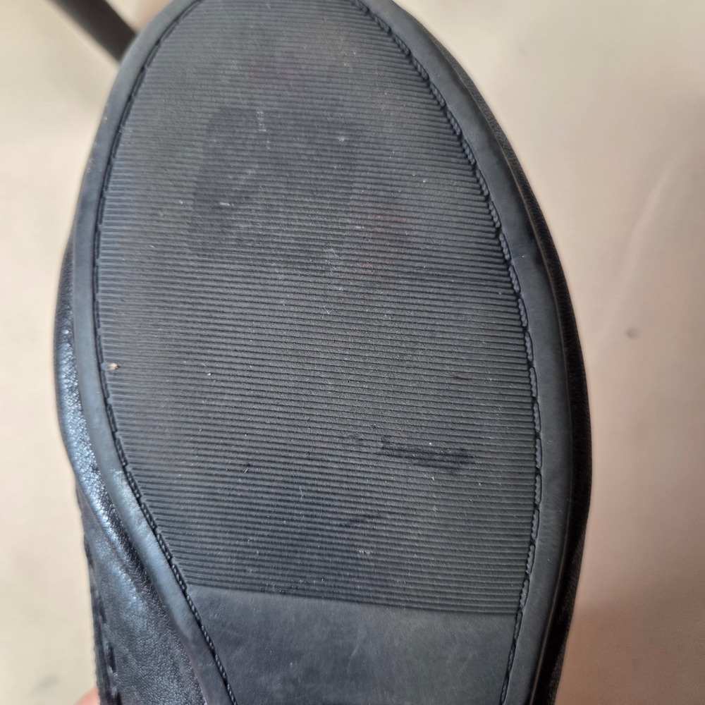 Frye & Co Womens Black Leather Whipstitch Round Toe Ballet Flats Shoes Size 8.5 - Picture 11 of 15